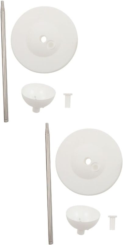 Photo 1 of jojofuny 2sets Telescoping Balloon Arch Stand Kit with Base for Birthday Parties Weddings and Showers Easy to Assemble Balloon Sticks for Decorations Material for Various Occasions