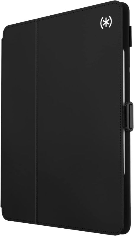 Photo 1 of Speck Case for iPad Pro 6th Generation 12.9 Inch - Drop & Camera Protection, Slim Multi Range Stand, Apple Pencil Holder - Black/Black/White