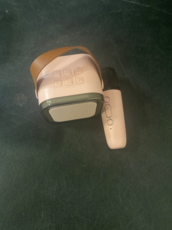 Photo 1 of Kinglucky Mini Karaoke Machine for Kids, 2025 TOP Birthday Gifts Ideas for 4, 5, 6, 7, 8, 9, 10, 12+ Year Old Girls, Portable Mini Karaoke Machine with 2 Wireless Microphones for Christmas Party Pink