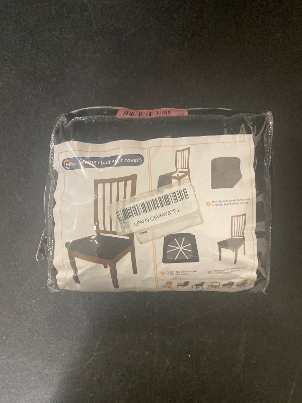 Photo 1 of Dining Chair Seat Covers, Washable Dining Room Chair Seat Covers Set of 6, Removable Kitchen Seat Covers Chair Covers for Dining Chairs