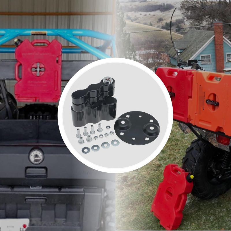 Photo 1 of Pack Mount Lock with Keys for RX-LOX-PM Fuel Pack or Storage Box, Black