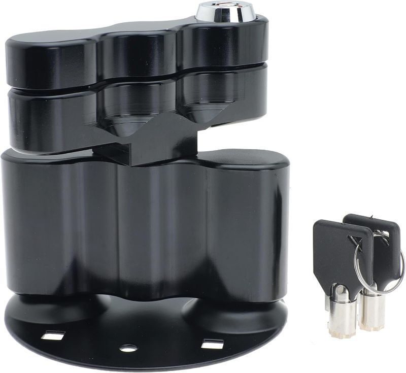 Photo 1 of Pack Mount Lock with Keys for RX-LOX-PM Fuel Pack or Storage Box, Black