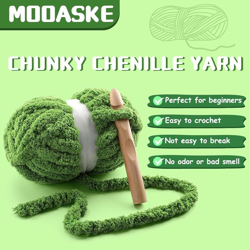 Photo 1 of 8 Pack Chunky Yarn for Hand Knitting - Chunky Chenille Yarn for Crocheting - Fluffy Yarns for Crochet - Jumbo Yarns for Hand Knitting 28.4 Yds 7.7 Oz Per Roll (8, White-Sky Blue)