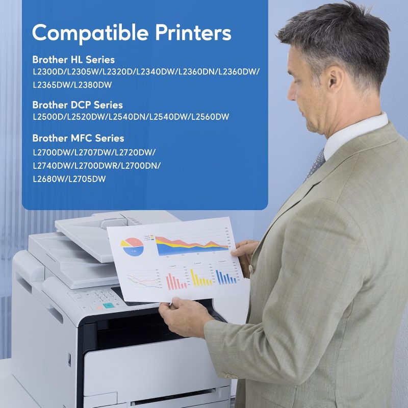 Photo 1 of Compatible Toner Cartridge Replacement for Brother TN660 (Black 4 Pack)