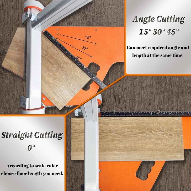 Photo 1 of Laminate/Vinyl Floor Cutter, 13” Vinyl Plank Cutter with Wheel – Just 1 Step Meet Angle&Length Cutting, Flooring Tools - Cuts Laminate Floor, Engineer Wood, LVP/T, VCT, SPC, WPC