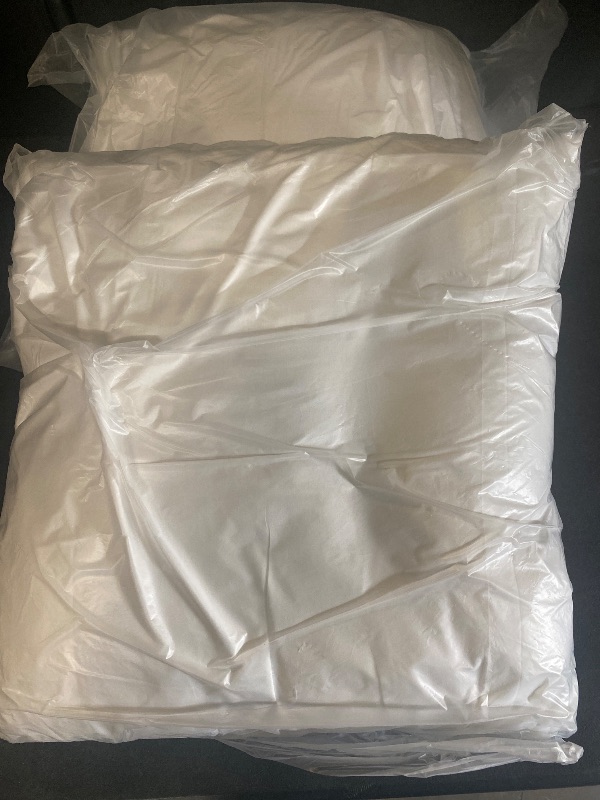 Photo 1 of puredown® Goose Feathers and Down White Pillows with 100% Cotton Cover, Bed Sleeping Hotel Collection Pillows Set of 2, Standard Size