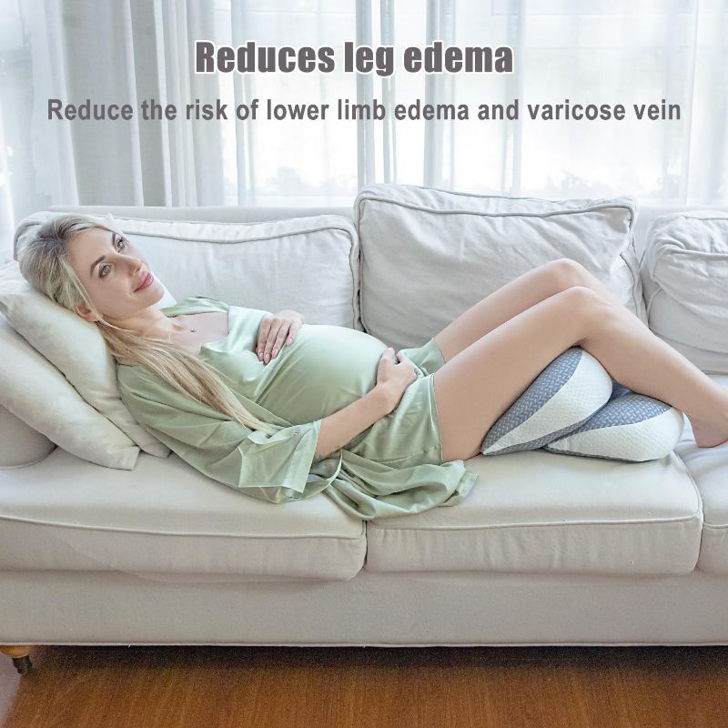 Photo 1 of Chilling Home Pregnancy Pillow, Maternity Pillow for Pregnant Women, Pregnancy Pillows for Sleeping Portable, Pregnancy Wedge Pillow, Body Pillow Support for Back, Belly, Waist, Grey
