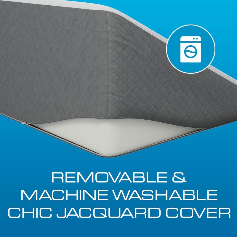 Photo 1 of Kölbs Bed Wedge Pillow for Sleep Apnea, Sleeping Comfort, Relaxing, Acid Reflux, Heartburn and Back Pain Relief. Cushion for Sitting Up in Bed. Memory Foam Top, Chic Jacquard Washable Cover.