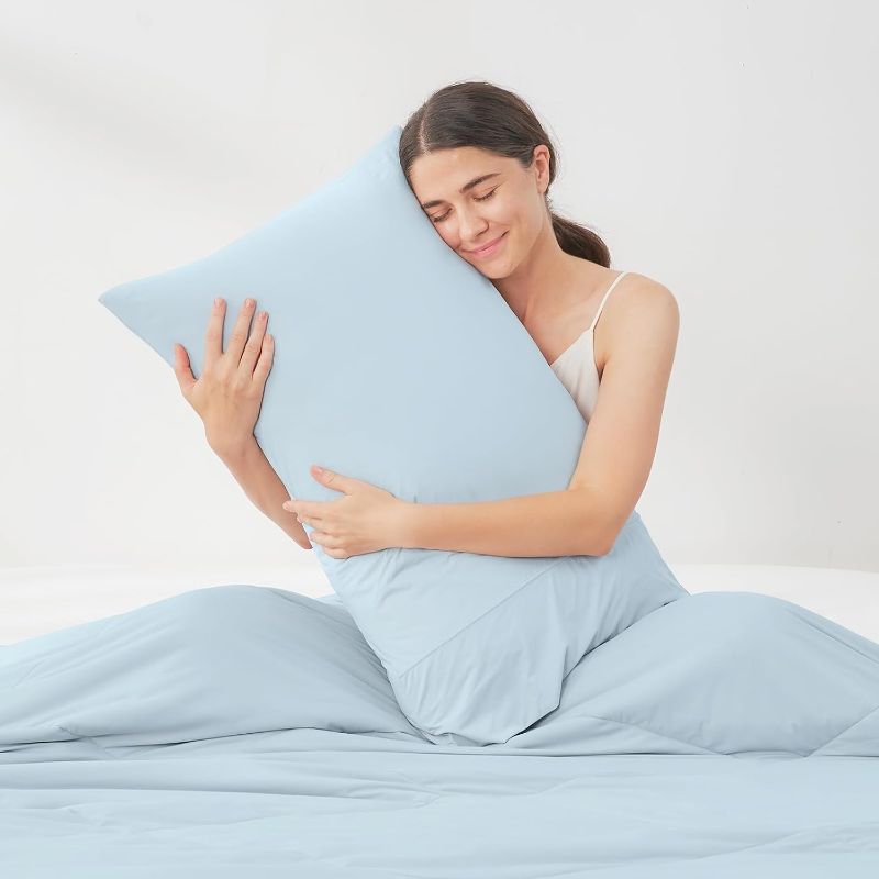 Photo 1 of Cozy Bliss Cooling Comforter Twin and Pillow Cases Standard