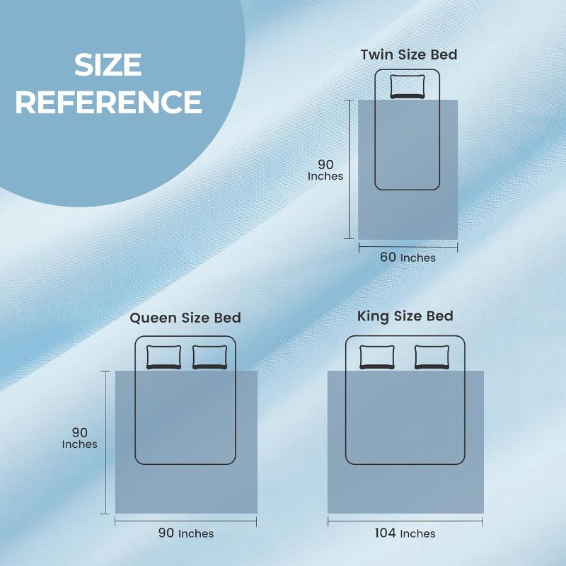 Photo 1 of Cozy Bliss Cooling Comforter Twin and Pillow Cases Standard