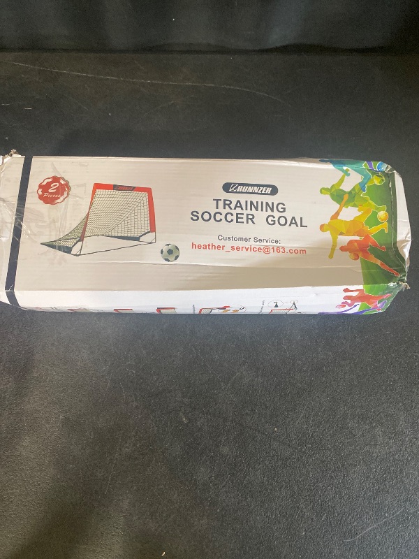 Photo 1 of  RED Children's Football Goal Portable Foldable Mobile Training Football Goal