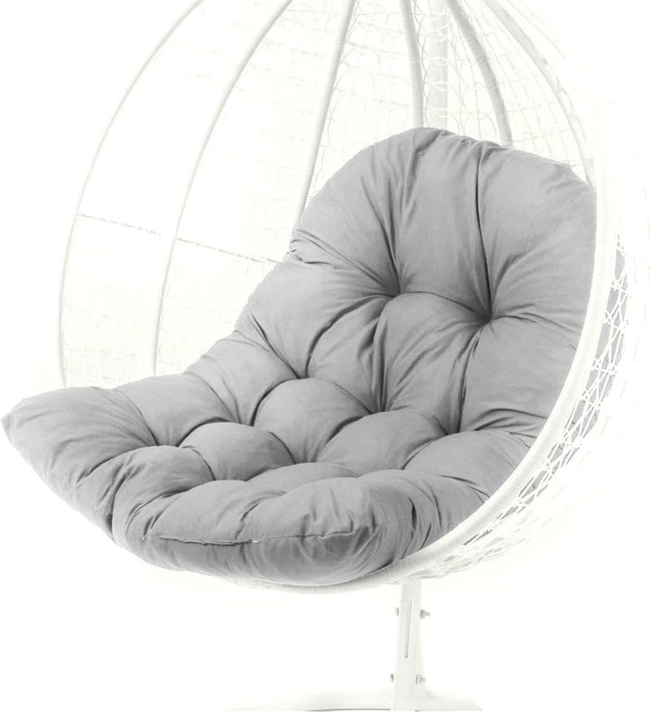 Photo 1 of Generic Egg Chair Cushion Replacement, Removable Hanging Wicker Chair Cushion,Hanging Basket Seat Cushion,Waterproof Thicken Swing Hammock Seat Pads(E)