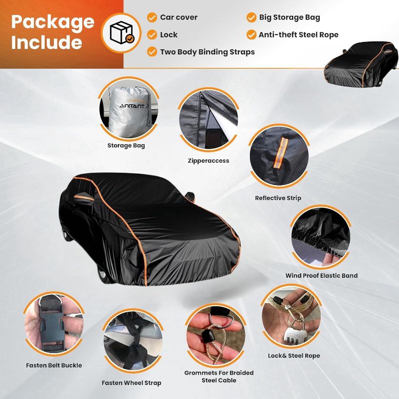 Photo 1 of Super Lightweight Wagon Covers Waterproof Outdoor Car Cover,Rain UV Snow Protection Full Exterior Covers Fit Wagon 178" to 191"
