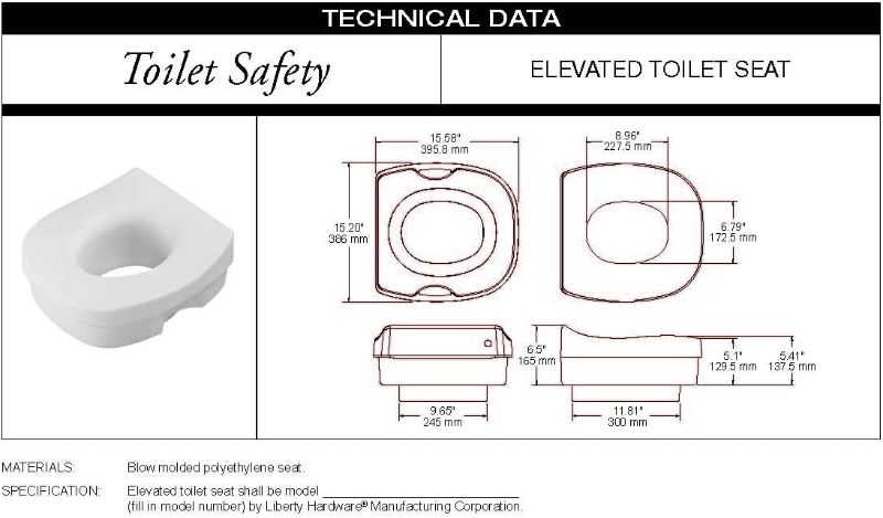 Photo 1 of Delta DF570 Bathroom Elevated Toilet Seat