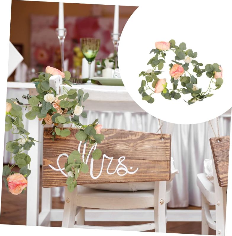 Photo 1 of Artificial Peony Flower Garland Vine Lifelike Home Decoration for Weddings Parties and Events Hanging Fake Floral Vine for Mantel Arch and Stair Rail