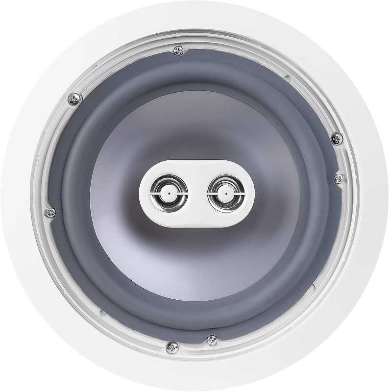 Photo 1 of OSD Audio Weatherproof 8" in Ceiling Dual Tweeter Single Stereo Speaker ICE800TTWRS Single White