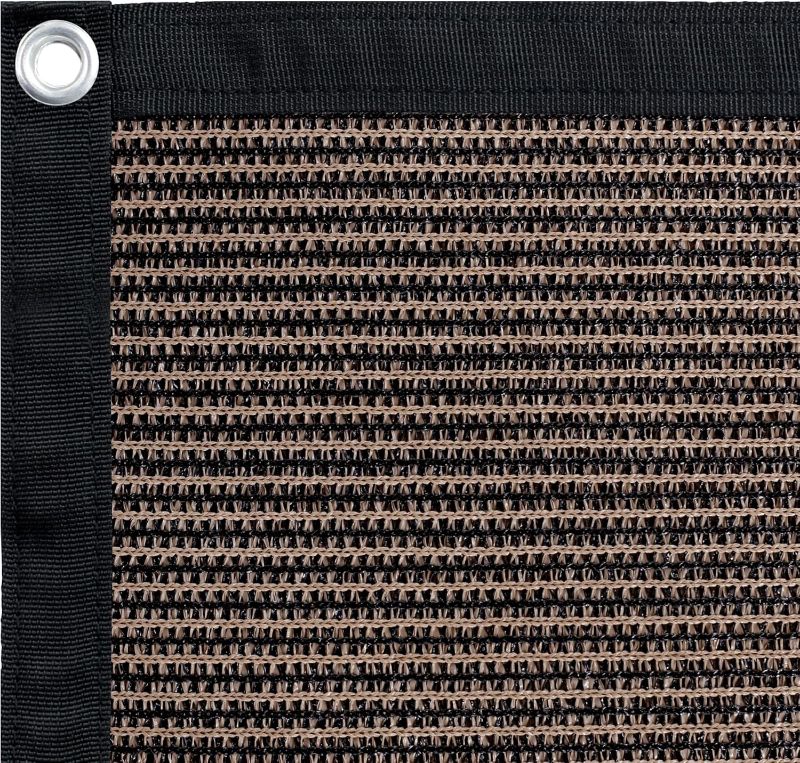 Photo 1 of 90% Sun Shades for Patios 6X 16ft Shade Fabric Sun Shade Cloth Taped Edge with Grommets Sun-Block Mesh Shade for Pergola Cover Canopy