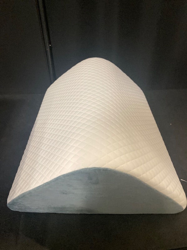 Photo 1 of Knee Wedge Pillow 8'' for Post-Surgery Recovery - Leg Elevation Support for Sleep Position, Alleviating Lower Back & Hip Pain Enhancing Circulation in Ankles Legs Triangle Pillow with Removable Cover