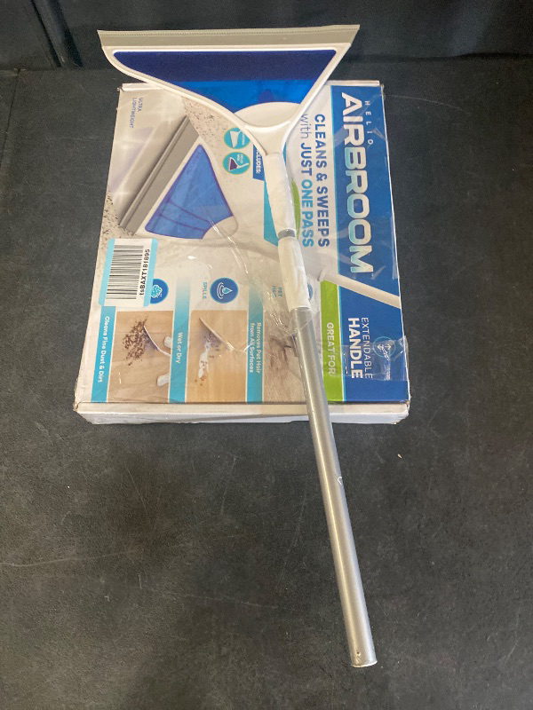 Photo 1 of Helio AIR Broom 12-in Plastic Multi-surface Angle with dustpan Upright Broom