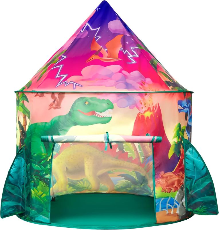Photo 1 of Dinosaur Play Tent for Kids, Pop Up Play Tent for Boys & Girls, Kids Indoor Outdoor Dinosaur Playhouse Tent Set for Toddlers Birthday