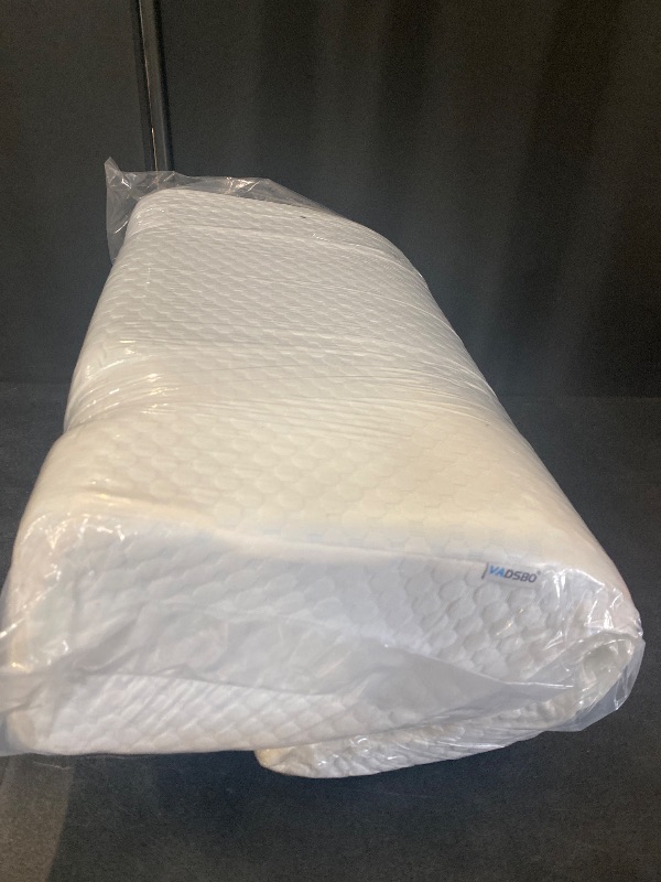 Photo 1 of Wedge Pillow, Bed Wedge Pillows for Sleeping, Snoring, Back Support, After Surgery, Foam Triangle Pillow, Removable Washable Cover (White, 7.5in)