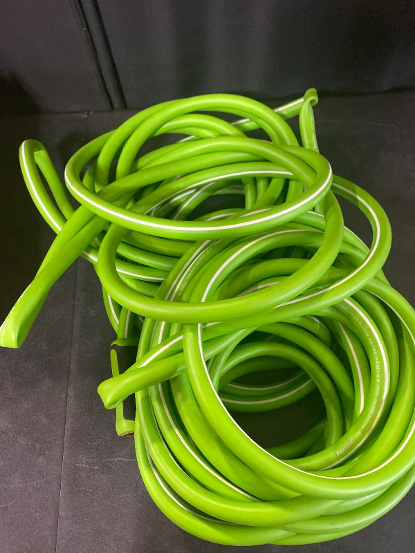 Photo 1 of RAINPOINT Garden Hose 100ft - lightweight Heavy Duty Water Hose with Swivel Handle - Flexible, Hybrid Rubber, 5/8", Male to Female