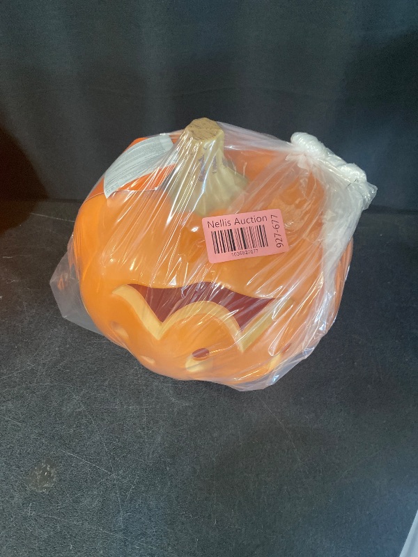 Photo 1 of Hyde and Eek! Boutique 9" Lit Pumpkin Boo Halloween Decorative Prop with Timer