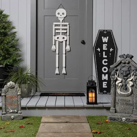 Photo 1 of Hyde & Eek! Boutique Trick or Treat Light Up Foam Tombstone Halloween Decorative Prop
