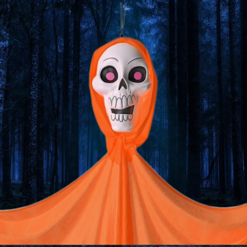 Photo 1 of 65" Black Light Responsive Ghoul Halloween Decorative Prop Orange - Hyde & EEK!