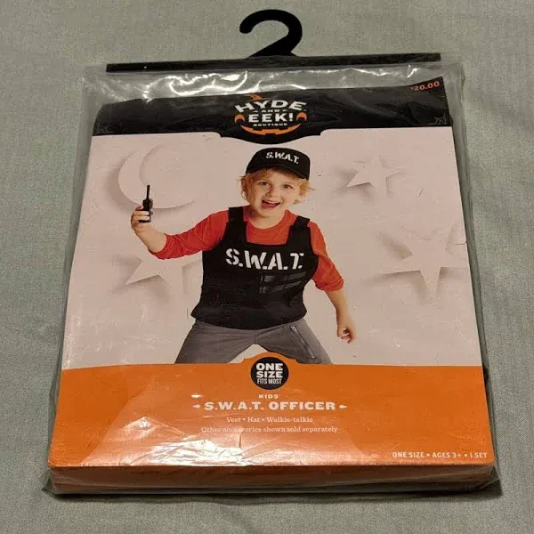Photo 1 of SWAT Child Boys Halloween Costume Vest Hat