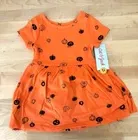 Photo 1 of size 5t Cat and Jack Girls Dress Orange pumkin
