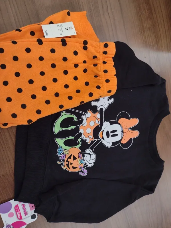 Photo 1 of 2T - Disney Minnie Mouse Jogger Set 2T Halloween