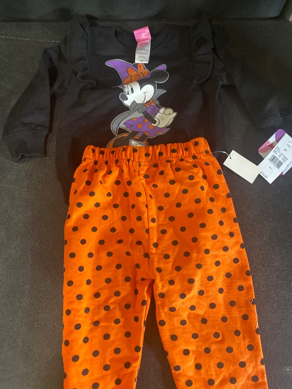Photo 1 of 2T - Disney Minnie Mouse Jogger Set 2T Halloween