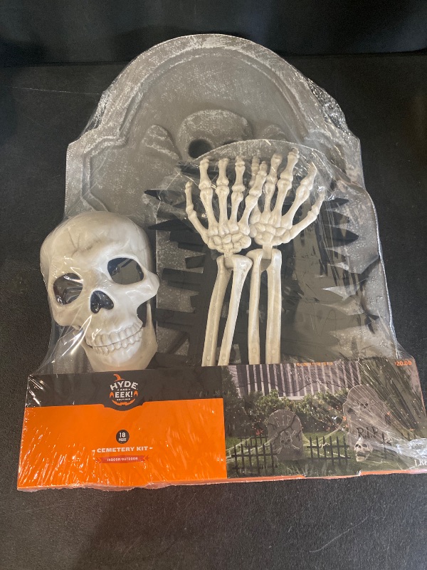 Photo 1 of Target 2024 HYDE & EEK! Halloween Decorative Prop cemetery kit