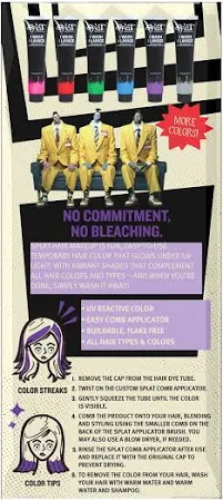 Photo 1 of  2pack splat beetlejuice hair dye (purple)