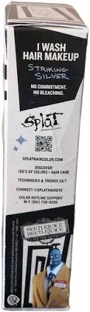 Photo 1 of splat beetlejuice hair dye pink/streaking silver