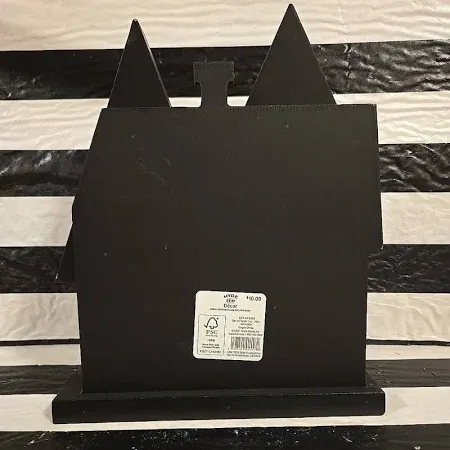 Photo 1 of Hyde & Eek! Boutique Haunted Mansion Halloween Decorative Sculpture/ Wood with Felt Tree Halloween Decorative Mantel Sculpture