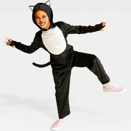 Photo 1 of size L Hyde & EEK! Boutique Kids' Alley Cat Halloween Costume Jumpsuit