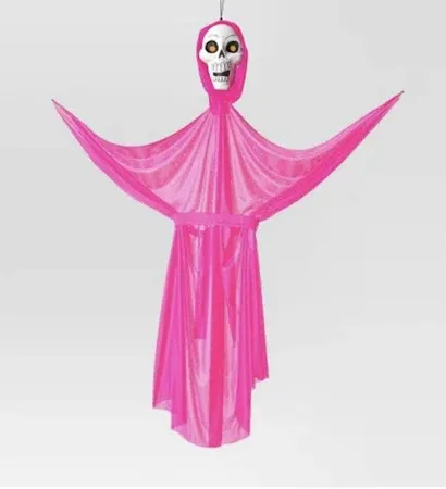 Photo 1 of Hyde & Eek Neon Skeleton Ghoul Halloween Prop Decoration (pink)
