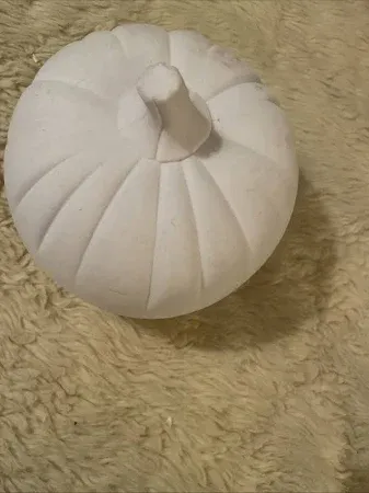 Photo 1 of  Hyde & Eek Flocked Pumpkin white 2 count