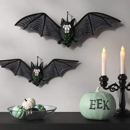 Photo 1 of  2 COUNT Hyde & Eek! Boutique Halloween  Bat Decorative Prop
