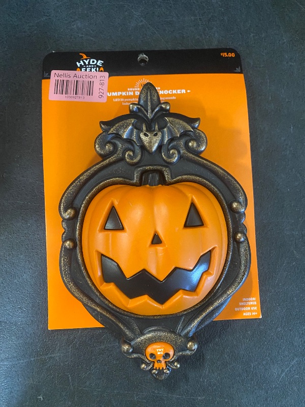 Photo 1 of Hyde & Eek! Boutique Animated Pumpkin Door Knocker