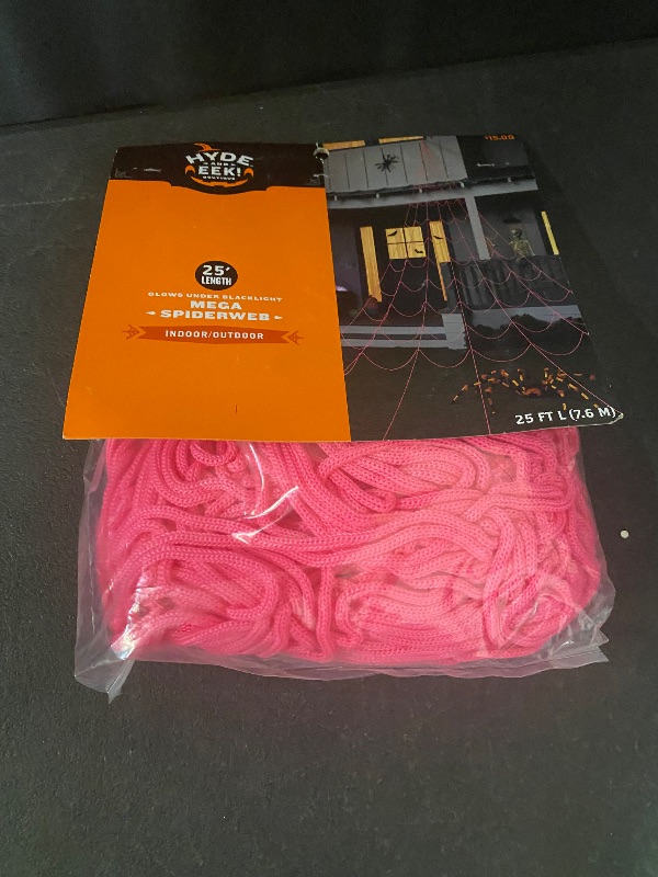 Photo 1 of hyde and eek mega spider web pink