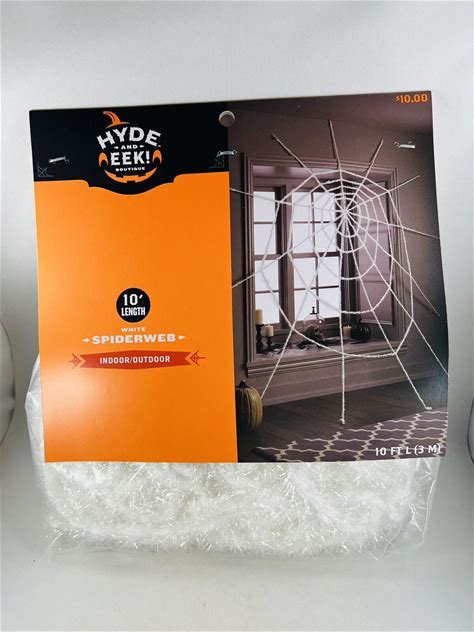 Photo 1 of hyde and eek spider web 10" white