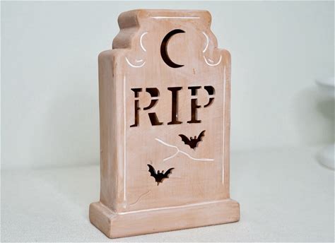 Photo 1 of hyde and eek led tierra cotta tombstone