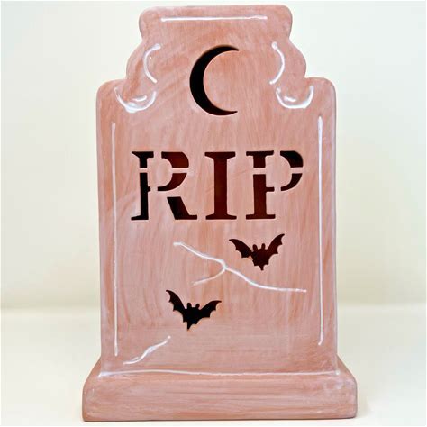 Photo 1 of hyde and eek led tierra cotta tombstone