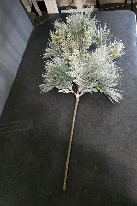 Photo 1 of 3Ft Frosted Pine Branch 