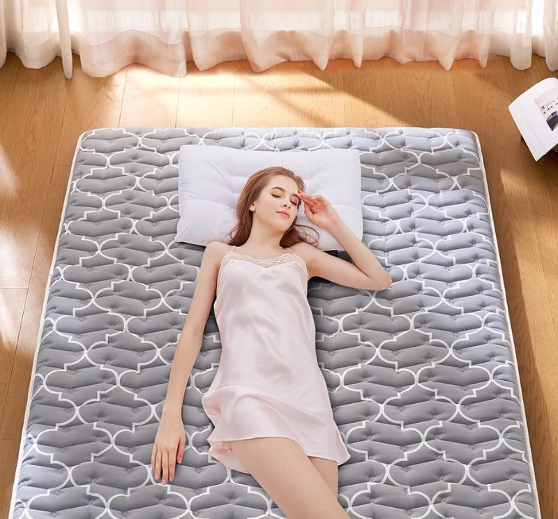 Photo 1 of Premium Foam Japanese Floor Mattress Futon Mattress,100% High Density Comfortable Foam,Thicken Tatami Mat Sleeping Pad,Portable Kids Adults Sleeping Mats for Guest Room, Dormitory