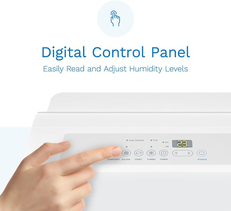 Photo 1 of hOmeLabs 3000 Sq. ft. Energy Star Dehumidifier - Ideal for Medium to Large Rooms, Bedrooms and Home Basements - Powerful Moisture Removal and Humidity Control - 35 Pint (Previously 8 Pint)