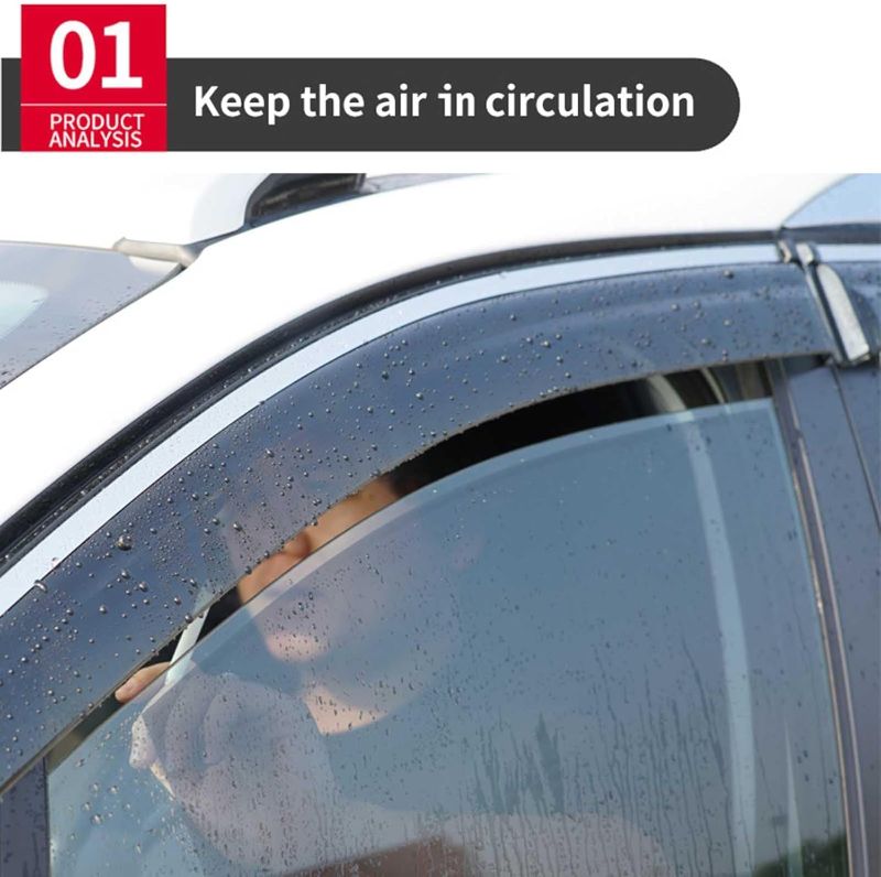 Photo 1 of Window Visors Rain Guards for Chevrolet MW 2000-2010, Window Wind Deflector Rain Guard Shield Cover Vent Visor Deflectors Accessories
Brand: Generic